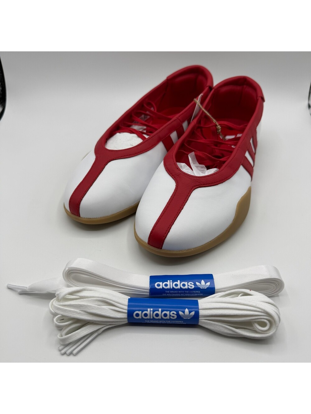 adidas Originals Taekwondo Mei Ballet White Red Women Size 10 JQ0960 NEW